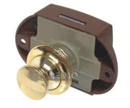Push Lock - meubelslot goud