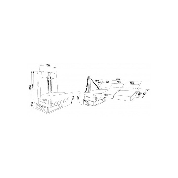 SLAAPBANK 500 SERIE