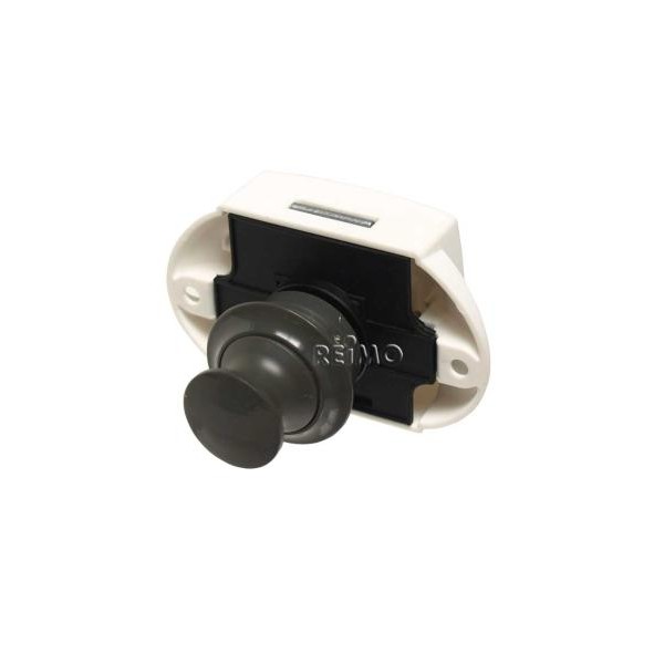 Push Lock - meubelslot grijs