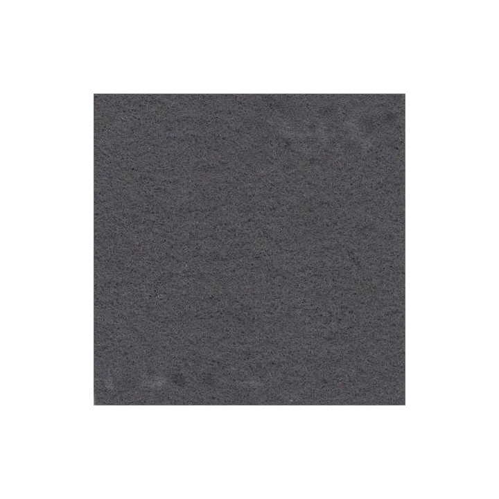Donkergrijs naaldvilt stretch wandbekleding 200 cm breed
