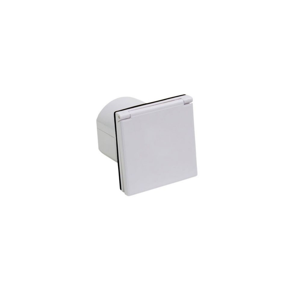 CEE female 3 polig 6H 16A IP54 inbouw wcd 220-240VAC recht